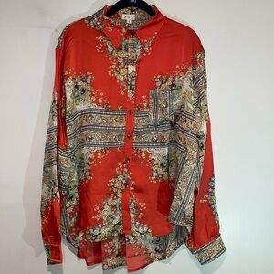 Women’s Button Down Blouse Large NWOT